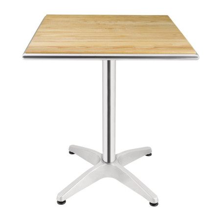 Ruudukujuline saarepuidust laud 60 x 60 cm - Bolero - Fourniresto