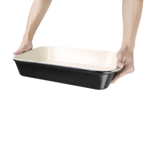 Raudplekist küpsetusnõu must 405 x 250mm - Vogue - Fourniresto