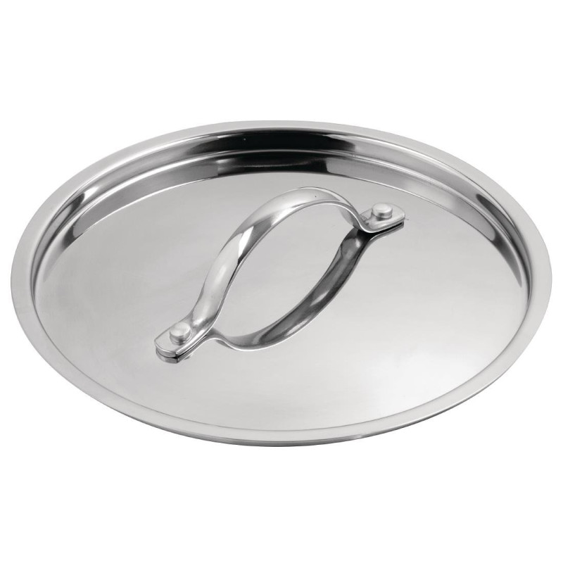 Triple Thickness Tri Wall Pan Lid - Ø200mm - Vogue Triple Thickness Tri Wall Pan Lid - Ø200mm - Vogue