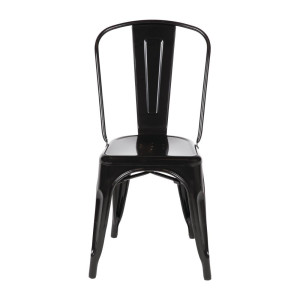 Bistrostapeldatavad terasest toolid - must - 4 tk - Bolero