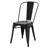 Bistrostapeldatavad terasest toolid - must - 4 tk - Bolero