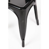 Bistrostapeldatavad terasest toolid - must - 4 tk - Bolero