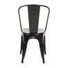 Bistrostapeldatavad terasest toolid - must - 4 tk - Bolero