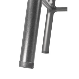 Madalad taburetid puidust istmega - metallikhall - 4 tk - Bolero