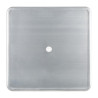 Ruudukujuline hallist terasest laud - L 668 x S 668 mm - Bolero