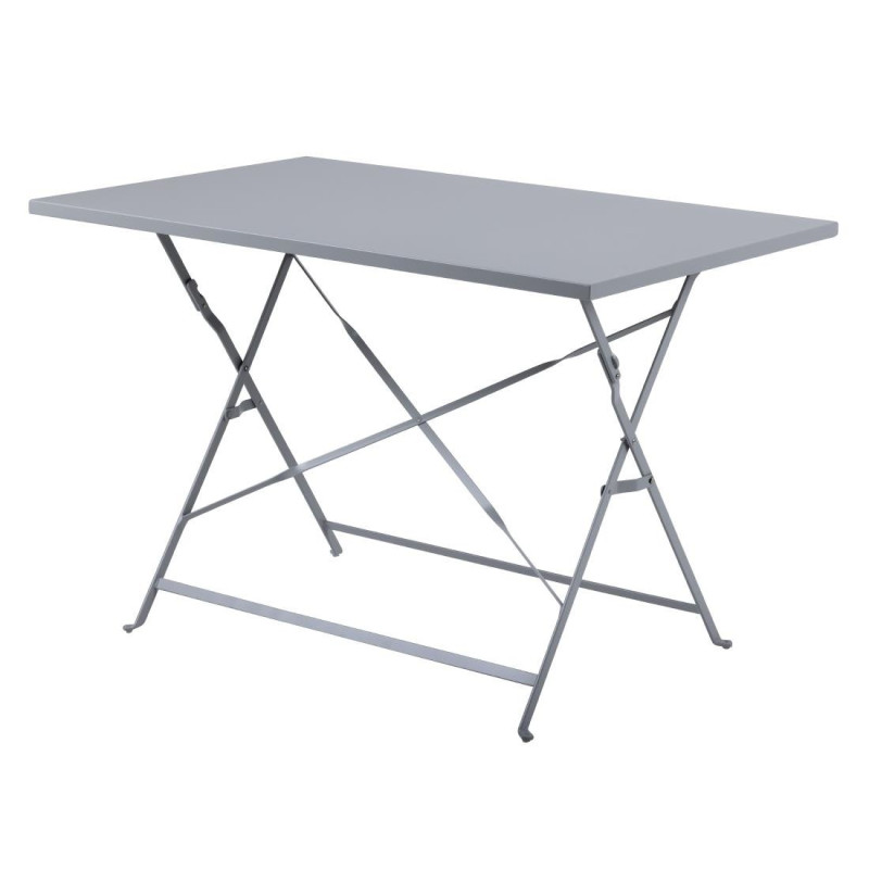 Folding Grey Terrace Table - 1100 x 700 mm - Bolero Folding Grey Terrace Table - 1100 x 700 mm - Bolero