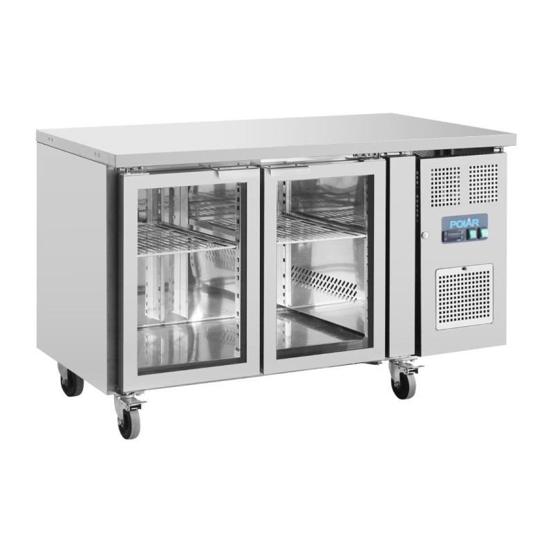 Refrigerated Table with 2 Glass Doors - 205 L - Polar Refrigerated Table with 2 Glass Doors - 205 L - Polar