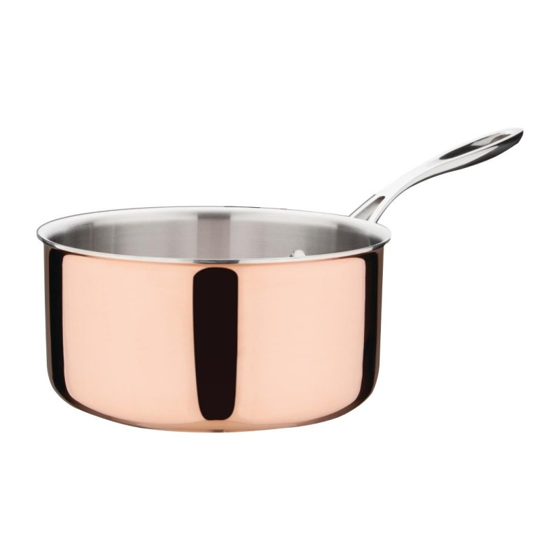 Casserole Triple Paroi Cuivre Induction 200x100 mm Vogue Casserole Triple Paroi Cuivre Induction 200x100 mm Vogue