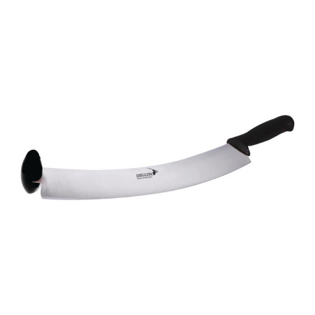 Dutch DEGLON Cheese Knife 2 Hands Curved Blade 38 cm Dutch DEGLON Cheese Knife 2 Hands Curved Blade 38 cm