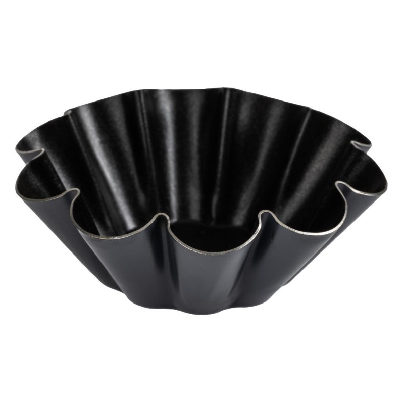 Moules à Mini Brioche Antiadhésifs 75 mm - Lot de 12, Matfer Bourgeat Moules à Mini Brioche Antiadhésifs 75 mm - Lot de 12, Matfer Bourgeat