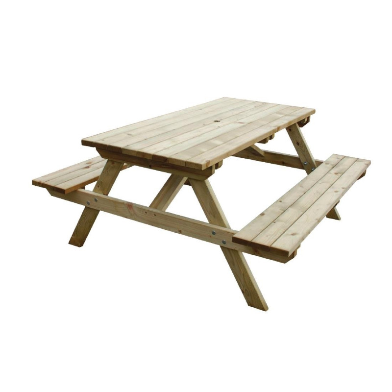 Piknikulaud puidust 1,5m elegantne ja vastupidav