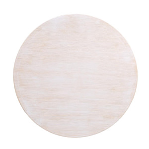 Ümmargune valge vintage lauaplaat 600 mm Bolero DY729