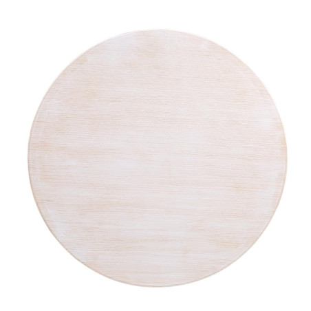 Ümmargune valge vintage lauaplaat 600 mm Bolero DY729