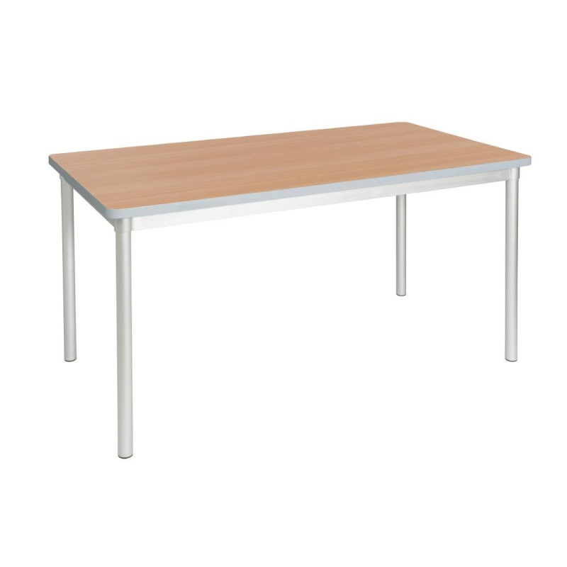 Table Rectangulaire Effet Hêtre 1400mm - Qualité et Design versatiles Table Rectangulaire Effet Hêtre 1400mm - Qualité et Design versatiles