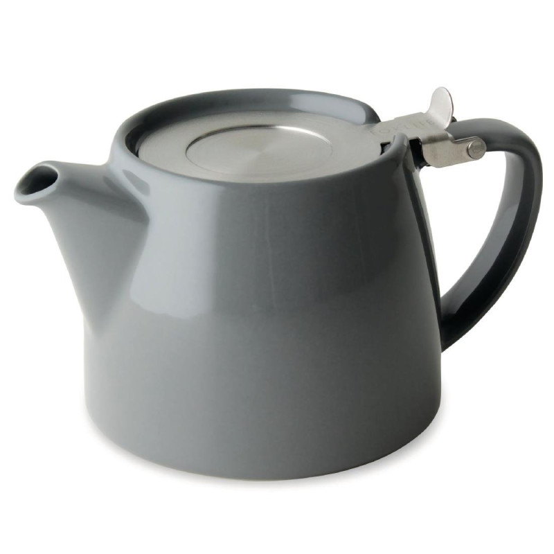 Grey Teapot 500ml FORLIFE - High-quality ceramic, stainless steel tea infuser Grey Teapot 500ml FORLIFE - High-quality ceramic, stainless steel tea infuser