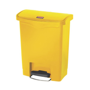 Kollane prügikast 30L Rubbermaid - Väga vastupidav esipedaal