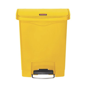 Kollane prügikast 30L Rubbermaid - Väga vastupidav esipedaal