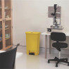 Prügikast pedaaliga Slim Jim Rubbermaid - Kollane 50L