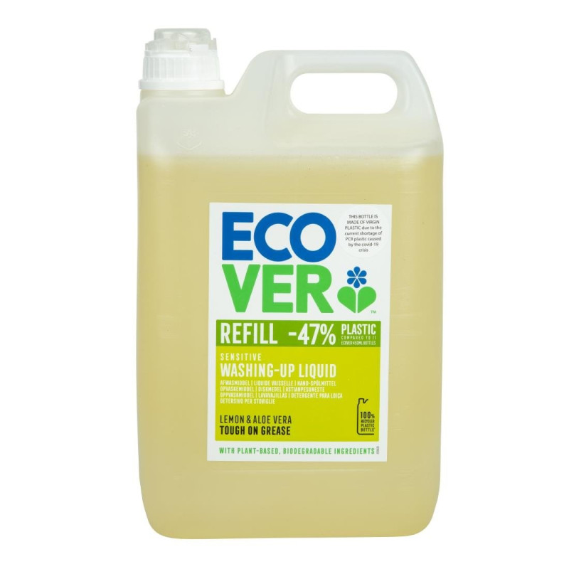 Nõudepesuvahend Kontsentreeritud Sidruni Aloe Vera 5L Ecover: Puhastab ja hoolitseb teie nõude eest Nõudepesuvahend Kontsentreeritud Sidruni Aloe Vera 5L Ecover: Puhastab ja hoolitseb teie nõude eest