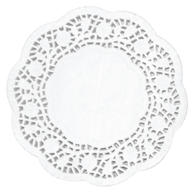 Napperons ronds en papier 165mm Lot de 250 - Marque Olympia Napperons ronds en papier 165mm Lot de 250 - Marque Olympia
