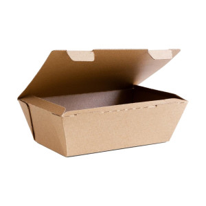 Toitude mikrosoonelised komposteeritavad karbid 130 x 195 mm - 300 Vegware'i komplekt