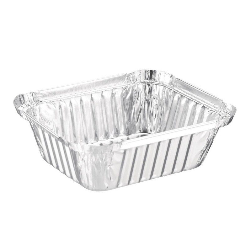 Rectangular Aluminum Trays 450ml - Pack of 500 | Quality and practicality Rectangular Aluminum Trays 450ml - Pack of 500 | Quality and practicality
