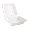 Hinged compostable Bagasse boxes 236mm - 200 tk komplekt