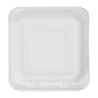 Hinged compostable Bagasse boxes 236mm - 200 tk komplekt