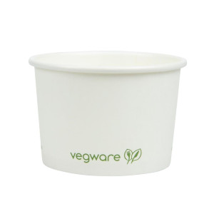 Kuumade toitude komposteeritavad potid 110 ml - 1000 tüki Vegware - Praktilised ja keskkonnasõbralikud