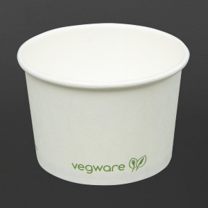 Kuumade toitude komposteeritavad potid 110 ml - 1000 tüki Vegware - Praktilised ja keskkonnasõbralikud