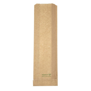 Soojalt serveeritavad komposteeritavad Vegware 356 x 101 mm suupistekotid - 500 tk komplekt, FC897