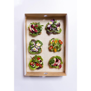 Komposteeritavad Vegware karbid aknaga - 25 tk komplekt