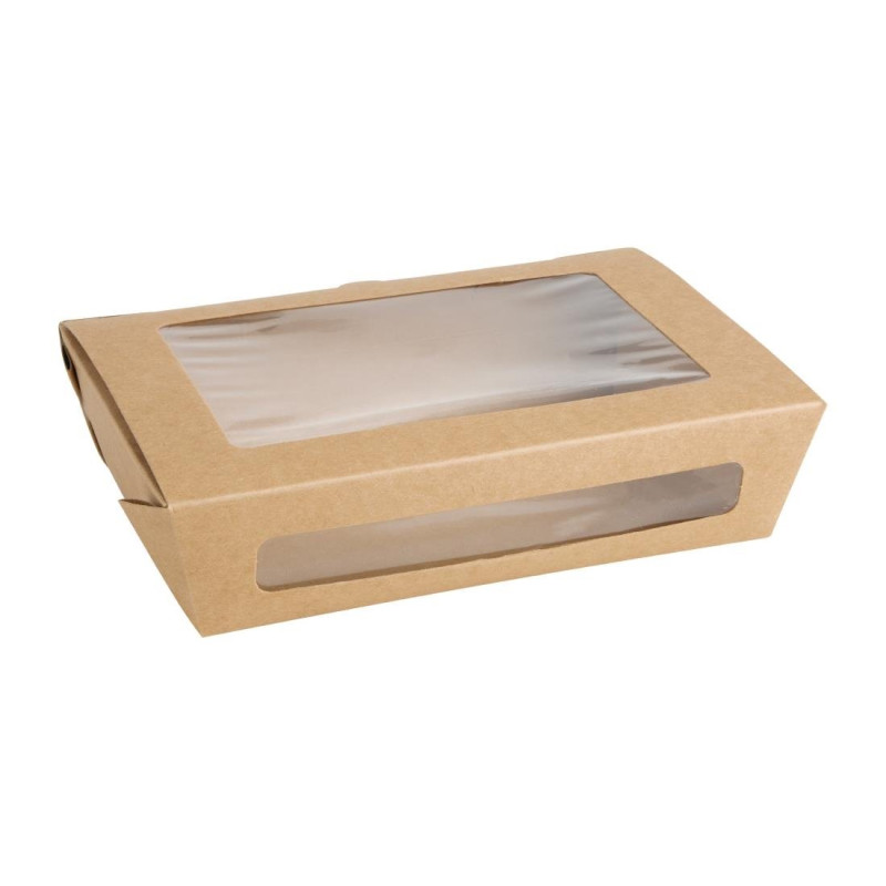Salad Boxes PET 1200ml with Window - Lot of 150 | Eco-friendly & Practical Salad Boxes PET 1200ml with Window - Lot of 150 | Eco-friendly & Practical