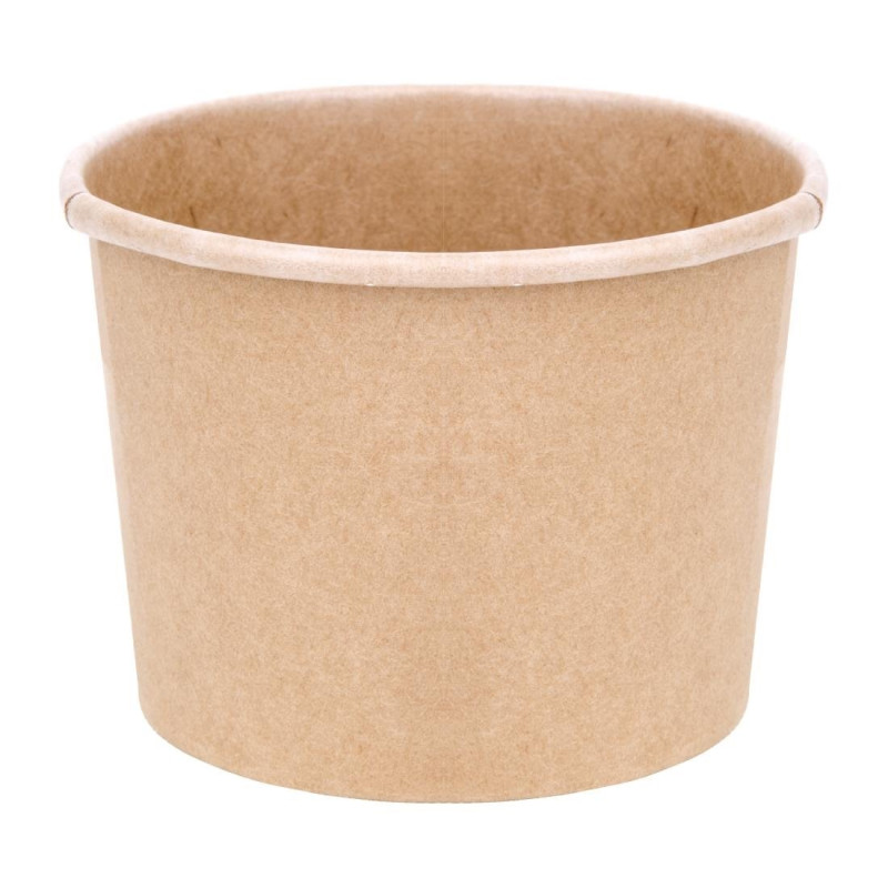 Pots à Soupe 340 ml 98 mm - Lot de 500 en Carton Kraft Pots à Soupe 340 ml 98 mm - Lot de 500 en Carton Kraft