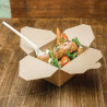 Kõdusöögi karbid kompostitavast paberist nr 1 700 ml - 450 tk komplektis - Vegware Eco