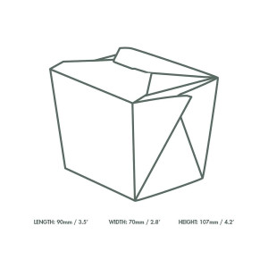 Krafti pastakarbid 1 L - 400 Vegware BIO komplekt