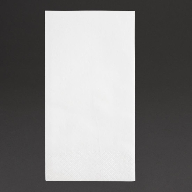 Serviettes Snacking 2 Plis 330mm Blanches, Lot de 2000 - Pliage 1/8 Recyclable Serviettes Snacking 2 Plis 330mm Blanches, Lot de 2000 - Pliage 1/8 Recyclable