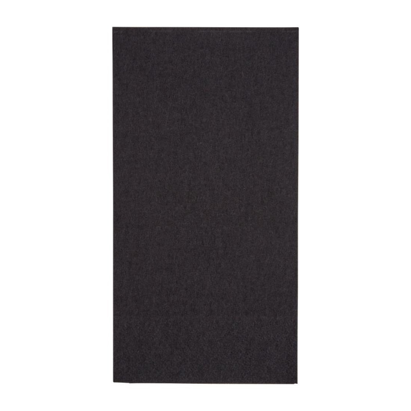 Dinner Napkins 2 Ply 1/8 Black 400mm - Pack of 2000 | Premium Paper Quality Dinner Napkins 2 Ply 1/8 Black 400mm - Pack of 2000 | Premium Paper Quality