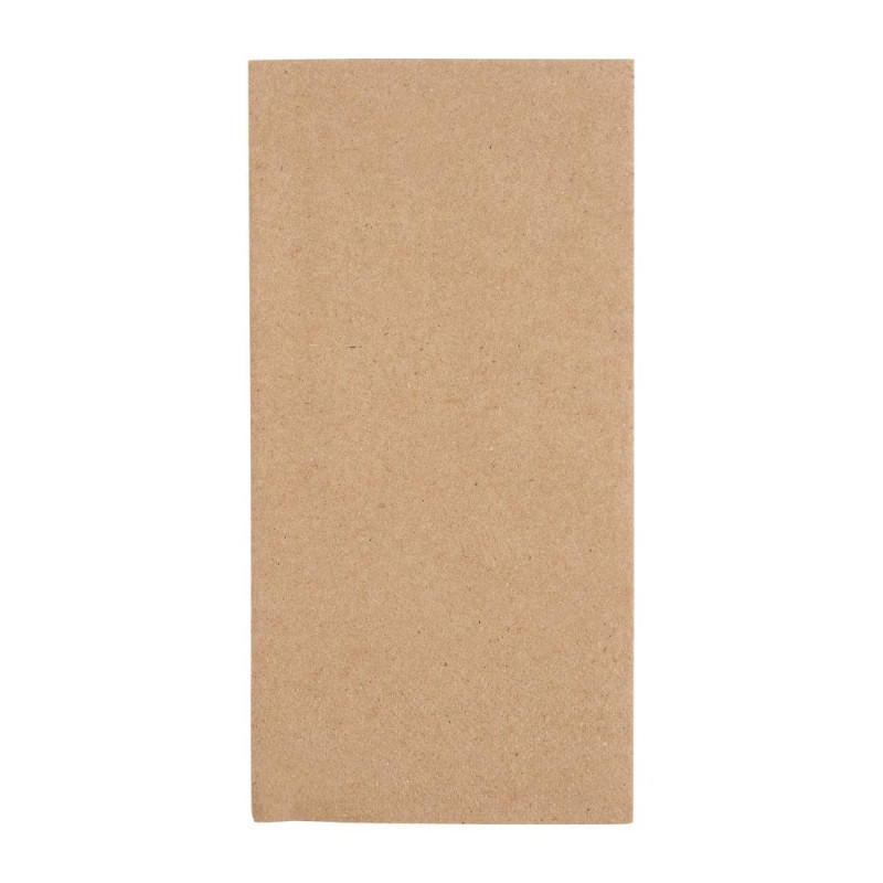 Serviettes de table en papier 2 plis 1/8 400 mm Kraft - Lot 200 : Qualité Fiesta, respectueuses de l'environnement Serviettes de table en papier 2 plis 1/8 400 mm Kraft - Lot 200 : Qualité Fiesta, respectueuses de l'environnement