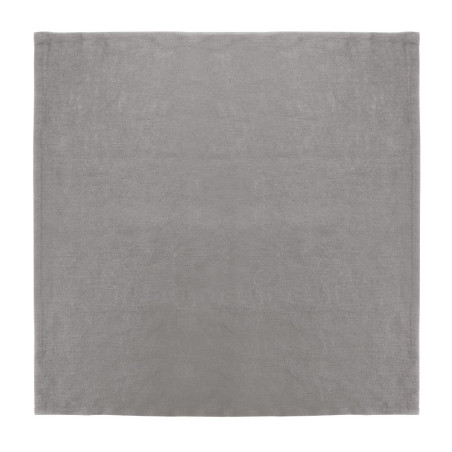 Serviettes de table en lin grises 400 x 400 mm - Lot de 12 - Olympia