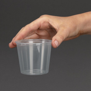 Kastmepotid mikrolaineahjus kasutamiseks 150 ml - 100 tk komplektis - Polüpropüleenkvaliteet