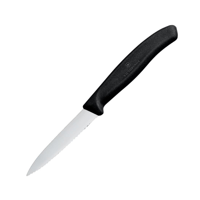Nugadega kontorinuga Victorinox 8 cm: täpne lõikamine ja lihtne tungimine. Nugadega kontorinuga Victorinox 8 cm: täpne lõikamine ja lihtne tungimine.