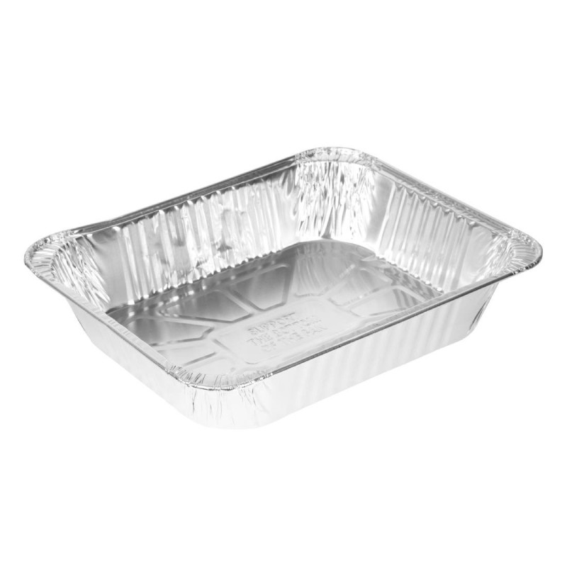 Aluminum trays GN 1/2 - Set of 10, Efficient heat retention Aluminum trays GN 1/2 - Set of 10, Efficient heat retention