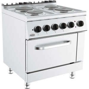 Professionaalne ahi 700 elektriahjuga - 4 plaati - CombiSteel