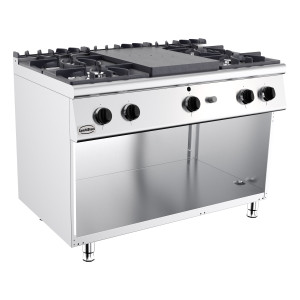 Professionaalne gaasipliit 700 - 4 põletit - CombiSteel