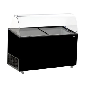 Must jäätisevitrüül - Optimaalne säilitamine 10 x 5 L - Bränd CombiSteel
