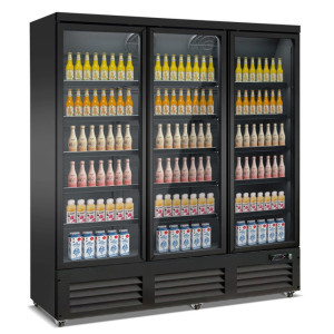 Joogivitrin must 1600 L - 3 klaasustega ust CombiSteel