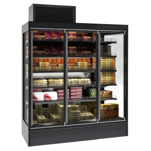 Vitrine külmik sein 3 ust - Suur mahutavus CombiSteel