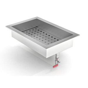 Integreeritud purustatud jää konteiner GN 1/1 - CombiSteel | Professionaalne külmutusseade
