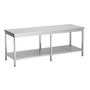 Roostevabast terasest laud riiuliga - CombiSteel | 2200x700 mm
